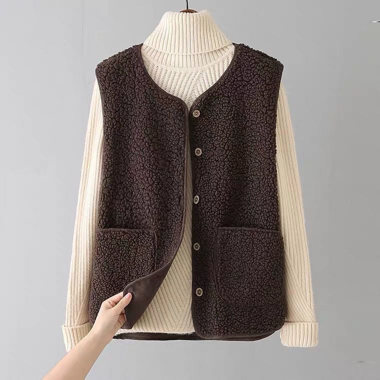 Rania - Casual Fleece Cardigan