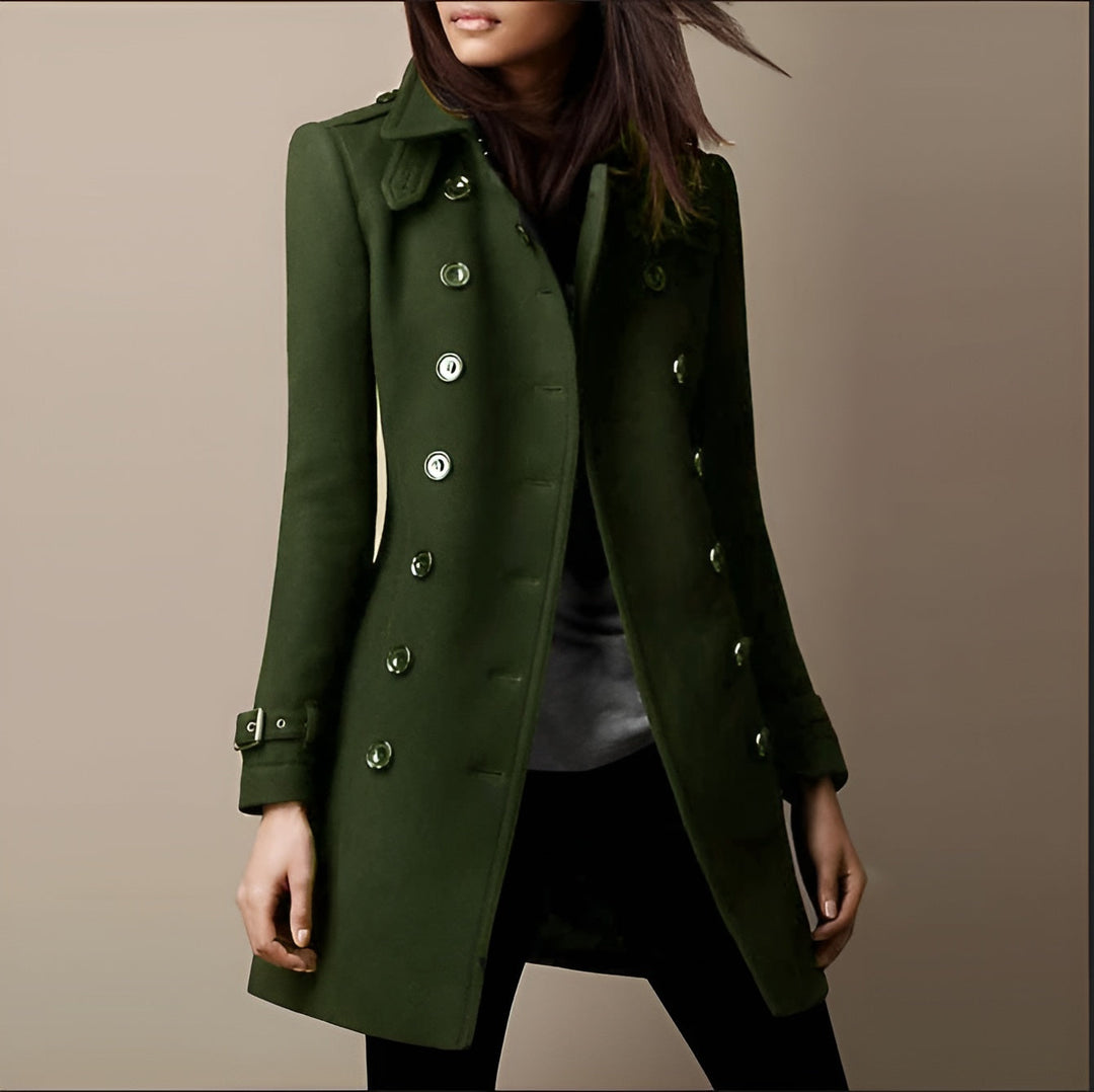 Katell | Women's Double-Breasted Long Coat