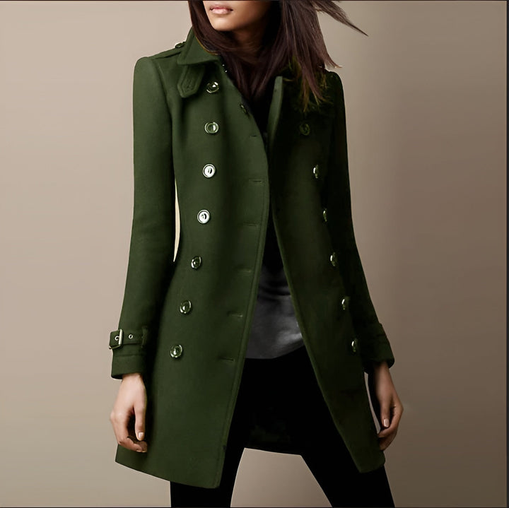 Katell | Women's Double-Breasted Long Coat