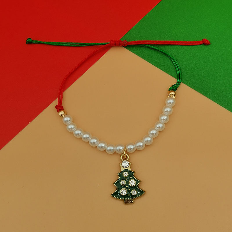 Christmas Pearl Bracelet