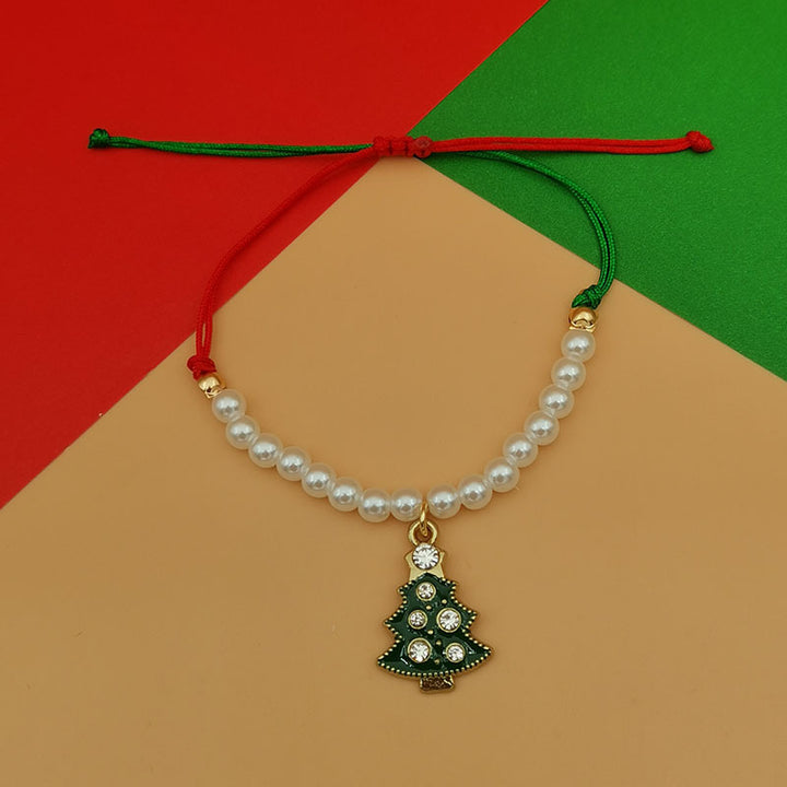 Christmas Pearl Bracelet