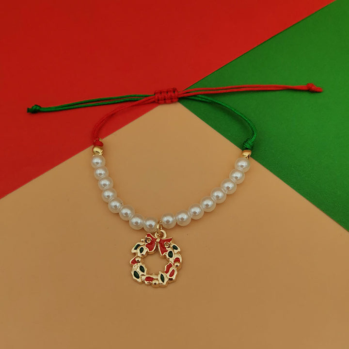 Christmas Pearl Bracelet