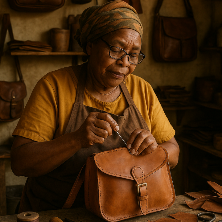 Lena's Retro Square with Side Bag