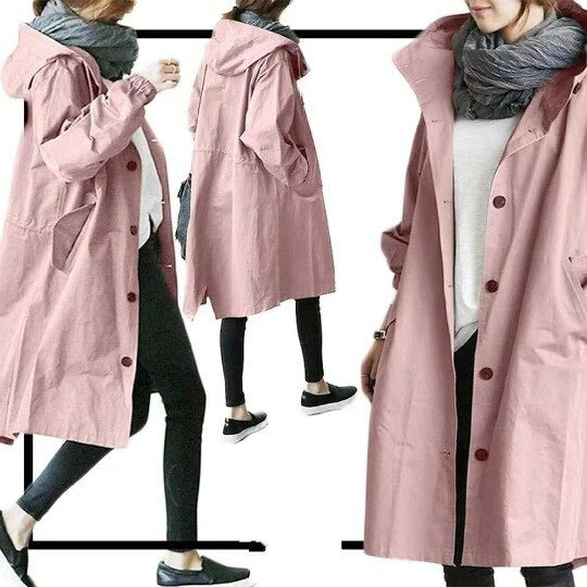 Mirna - Elegant Waterproof Trench Coat