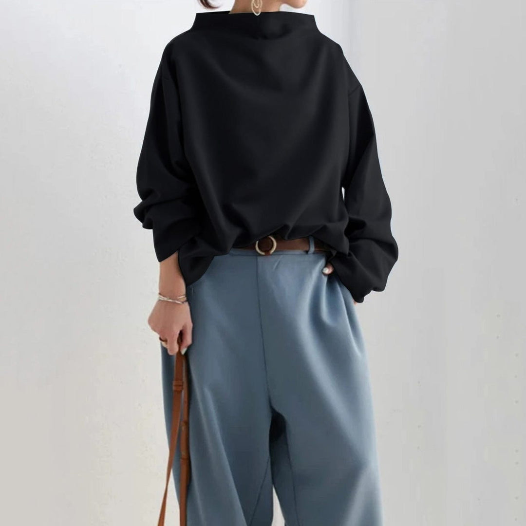 Elly™  | High-Neck Soft Knit Top