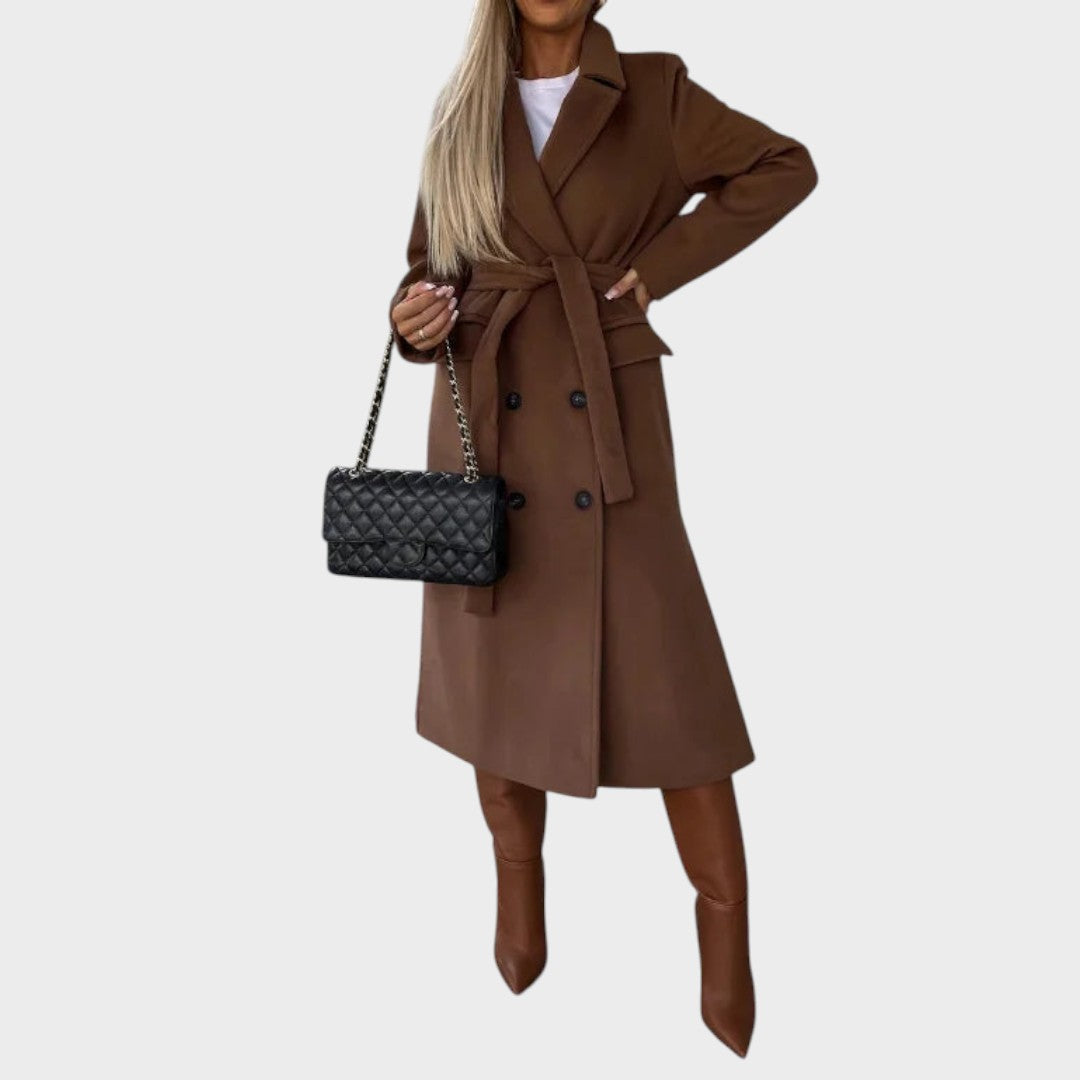 Ana - Modern Coat with Belt