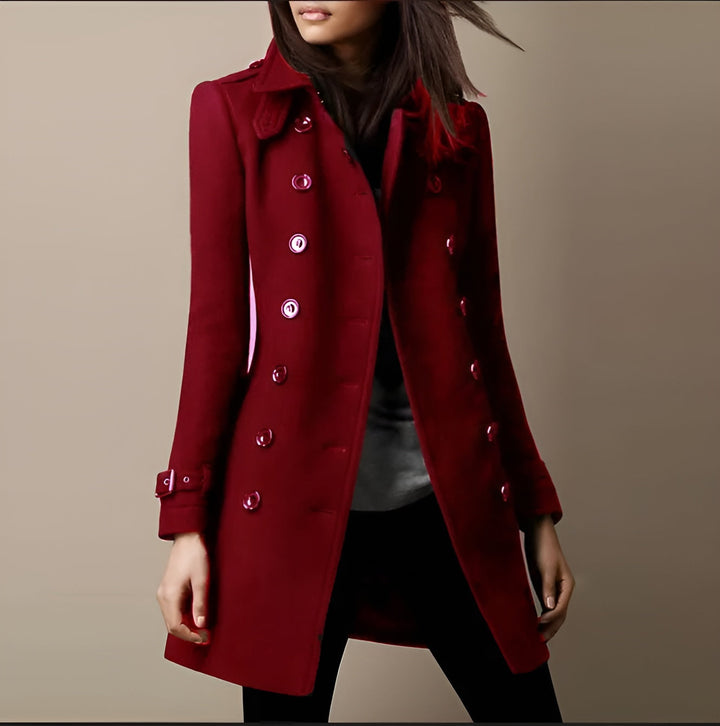 Katell | Women's Double-Breasted Long Coat