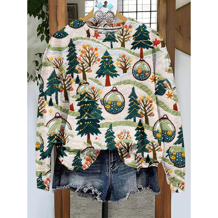 New Christmas Sweatshirts Santa Claus 3D Print Women O-Neck Hoodies Casual Streetwear Y2k Pullovers Harajuku Tops Woman Clothing