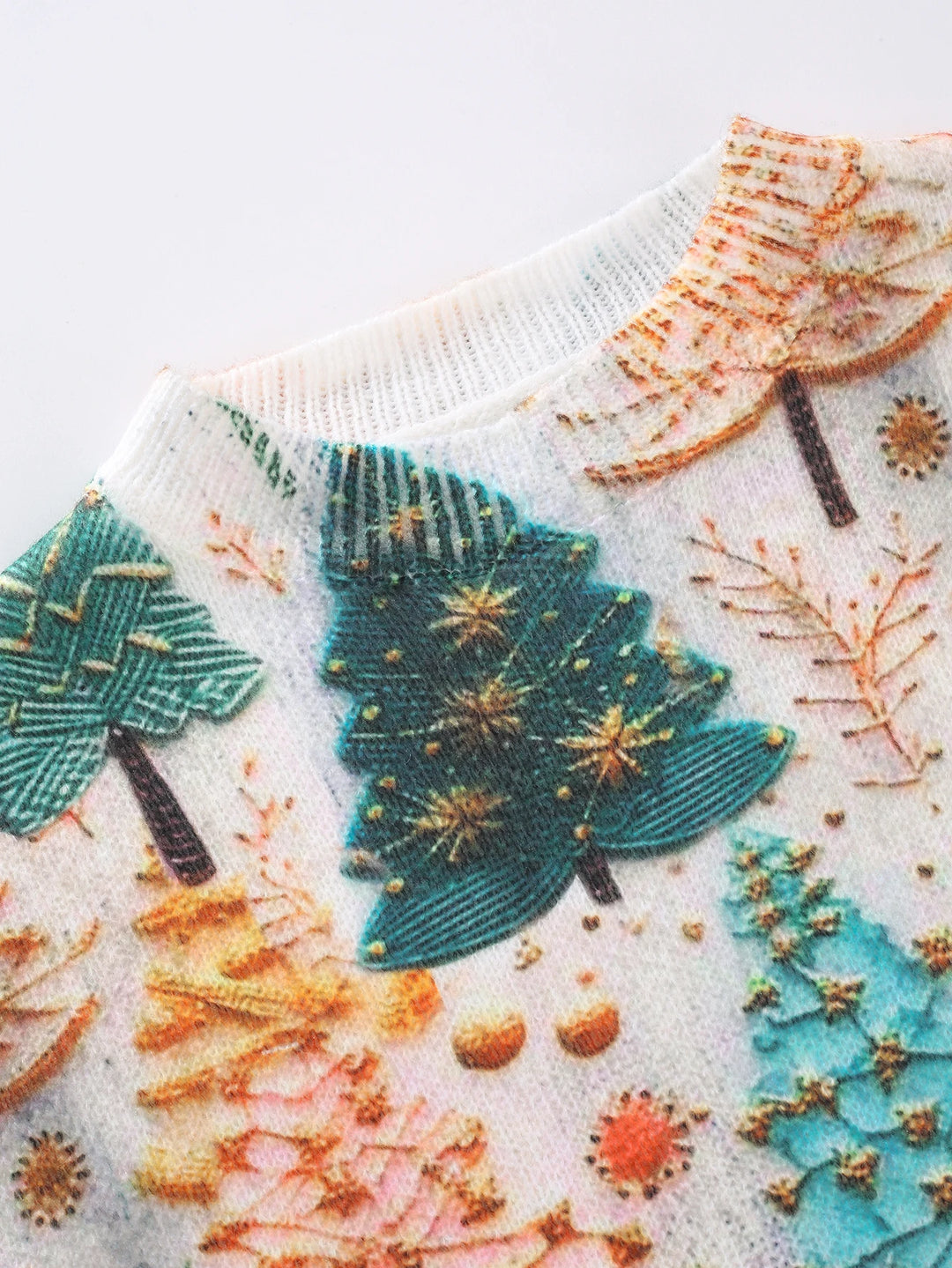 Women's Sweater Pullover Christmas Tree 2025 New Casual Long Sleeve Round Neck Pullover Sweater Top