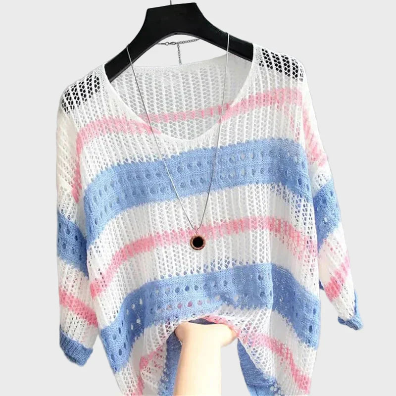 Light Knit Top with Open Design