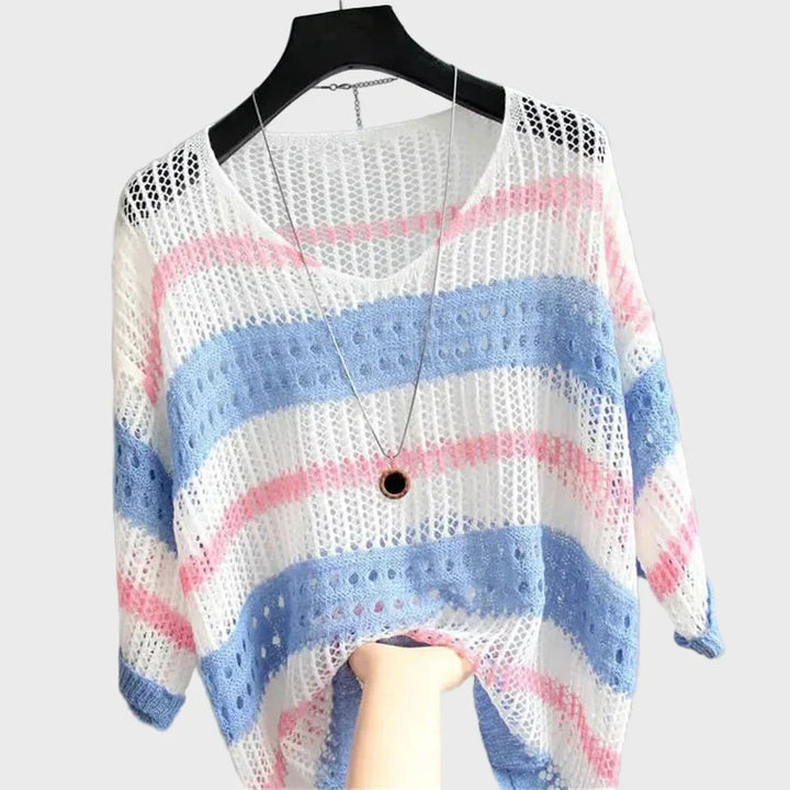 Light Knit Top with Open Design