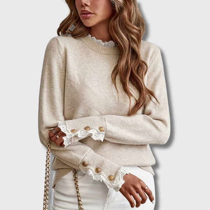 Sofie | Sweater with Lace Details