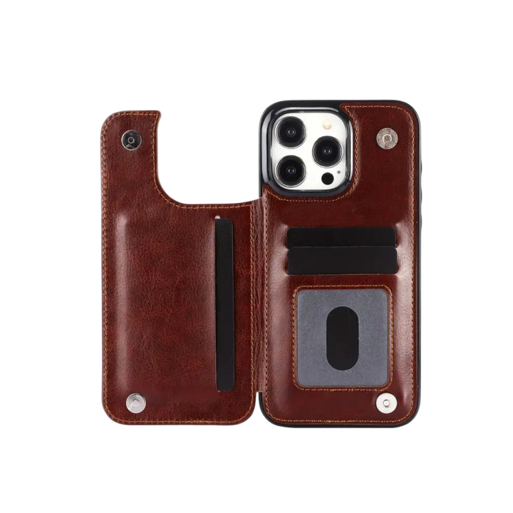 Preston | Magnetic Wallet Flip Case for iPhone