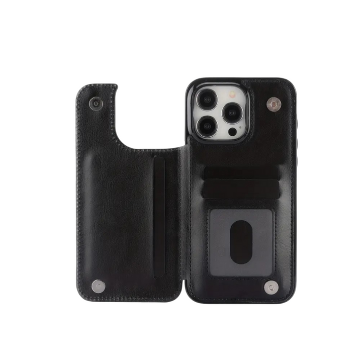 Preston | Magnetic Wallet Flip Case for iPhone
