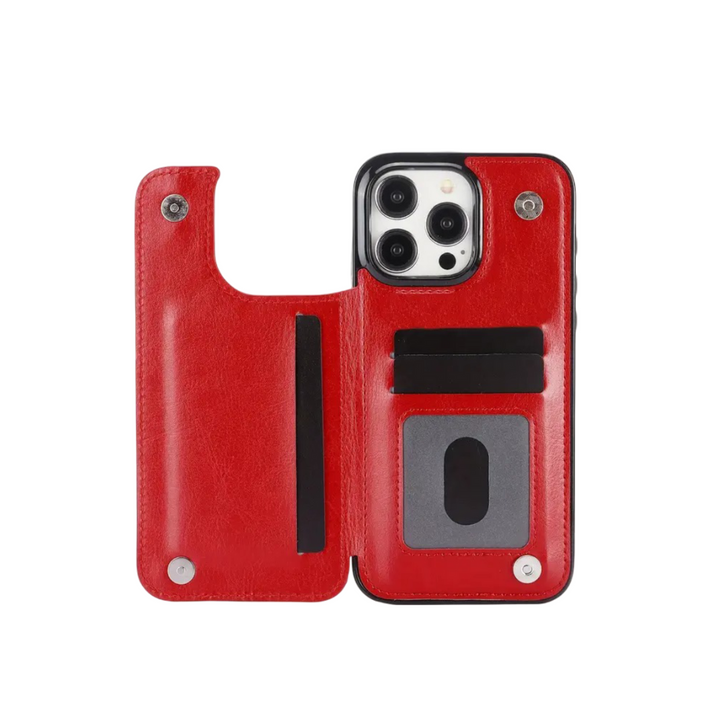 Preston | Magnetic Wallet Flip Case for iPhone