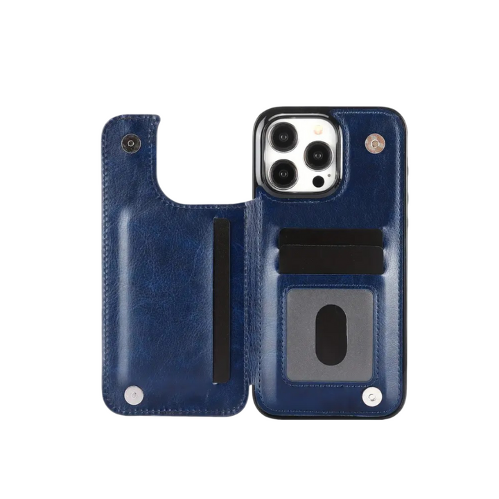 Preston | Magnetic Wallet Flip Case for iPhone
