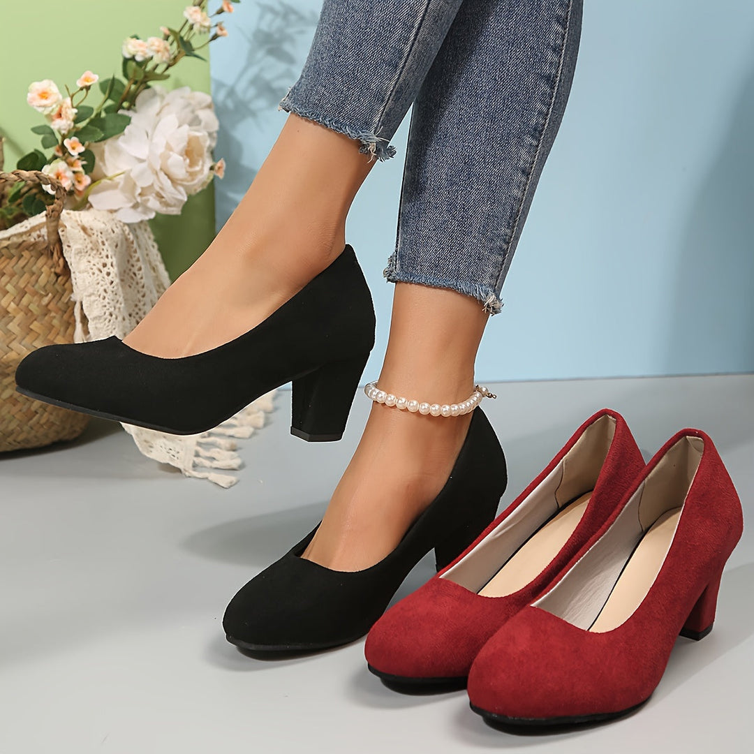 Laure™ | Wide toe pumps with stable heel for pain-free comfort