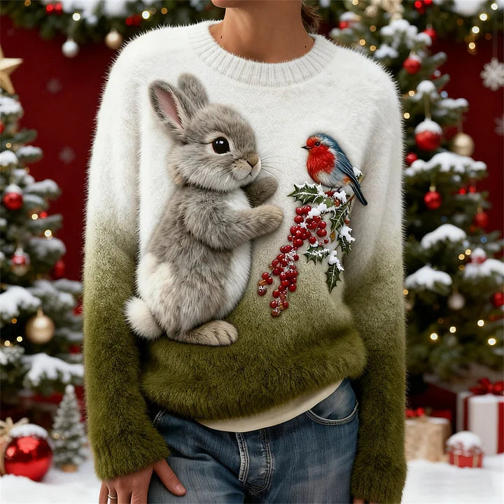 Suzette | Christmas Bunny Plush Sweater