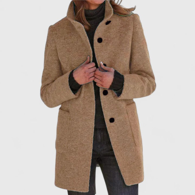Elena | Classic Wool Blend Coat