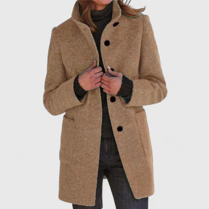 Elena | Classic Wool Blend Coat