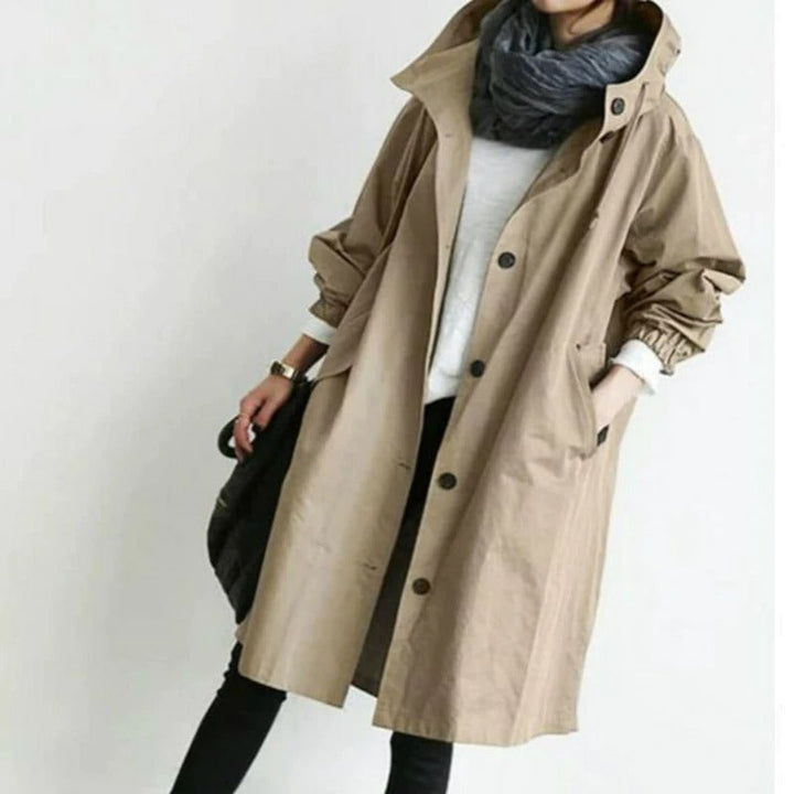 Mirna - Elegant Waterproof Trench Coat