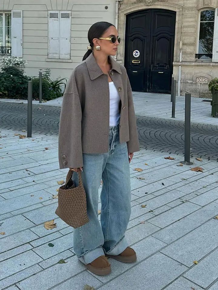 Christine™ | Classic winter coat with button closure and elegant appearance