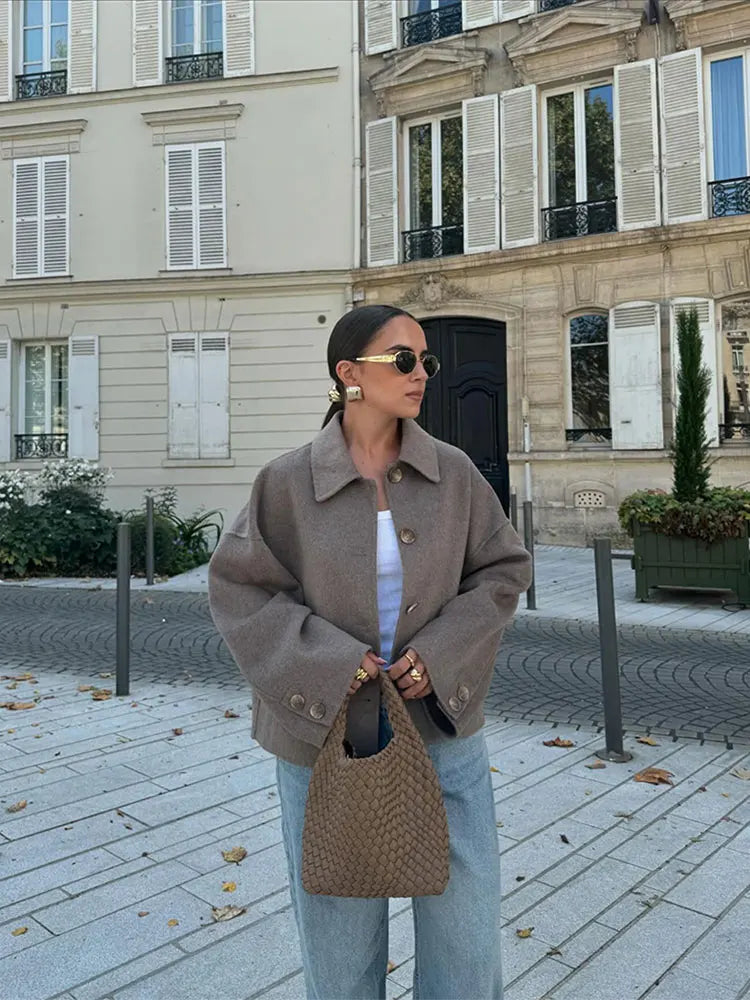 Christine™ | Classic winter coat with button closure and elegant appearance