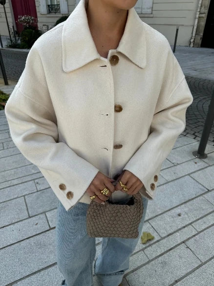Christine™ | Classic winter coat with button closure and elegant appearance