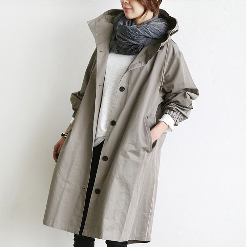 Mirna - Elegant Waterproof Trench Coat
