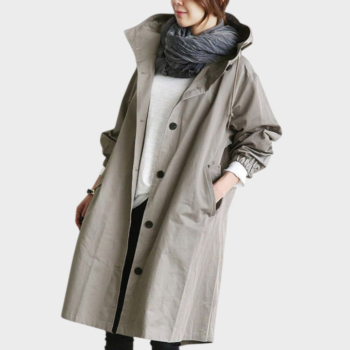 Mirna - Elegant Waterproof Trench Coat