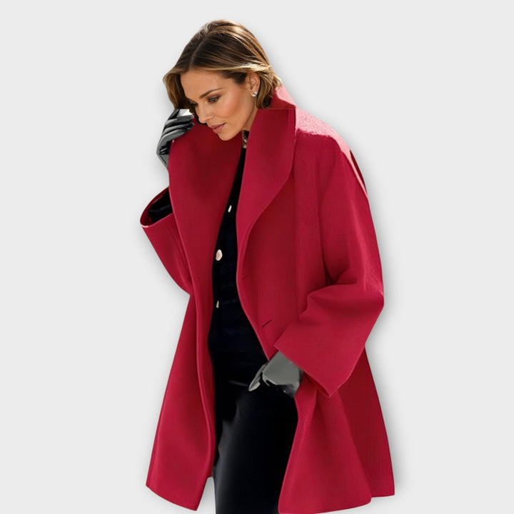 Josiane | Loose-Fitting Coat with Wide Collar for Women