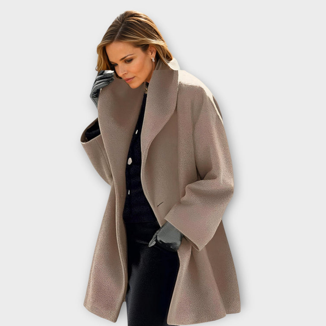 Josiane | Loose-Fitting Coat with Wide Collar for Women