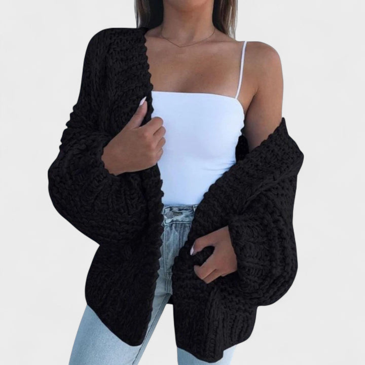 Desanka - Wide Megzin with Cozy Cardigan