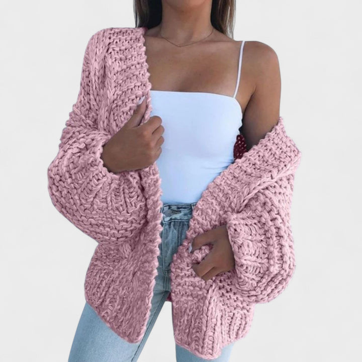 Desanka - Wide Megzin with Cozy Cardigan