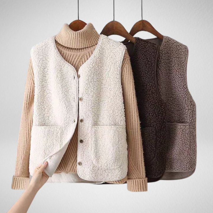 Rania - Casual Fleece Cardigan